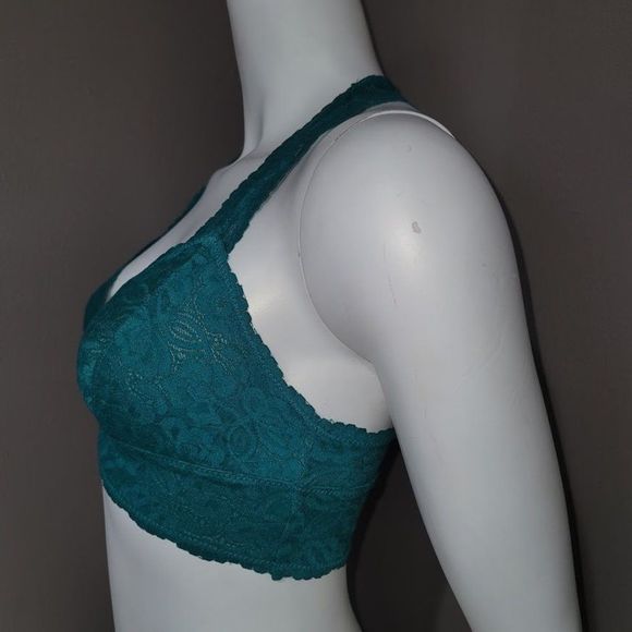 Free People Galloon Lace Racerback Bralette Green - Picture 3 of 10